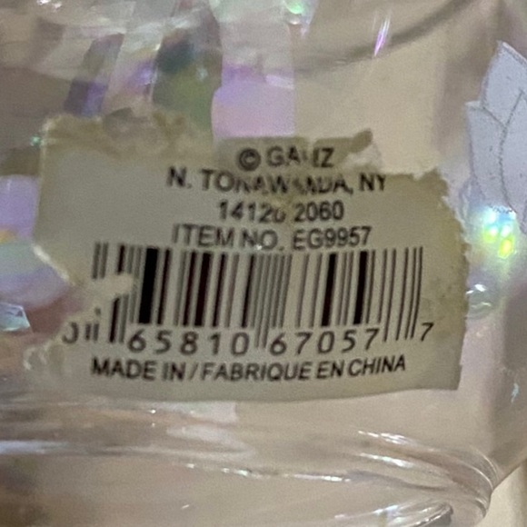 Ganz, Vintage, Angel Tea Light Candle Holder, July Gift, Iridescent Floral Print - Picture 8 of 8